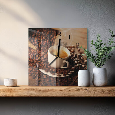 Reloj de vidrio Taza de café