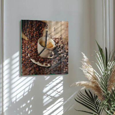 Reloj de vidrio Taza de café