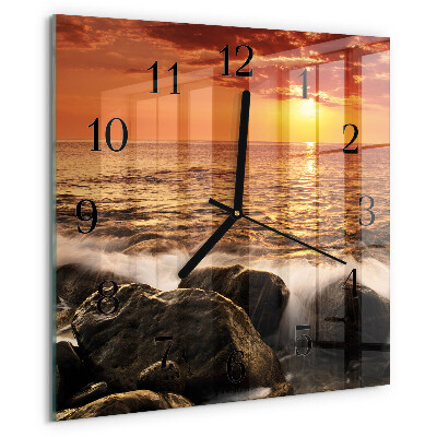 Reloj de vidrio Atardecer