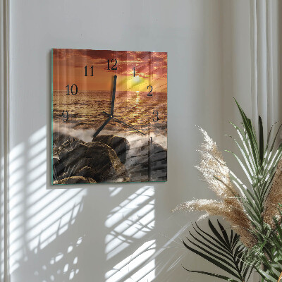 Reloj de vidrio Atardecer