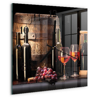 Reloj de vidrio Barril de vino