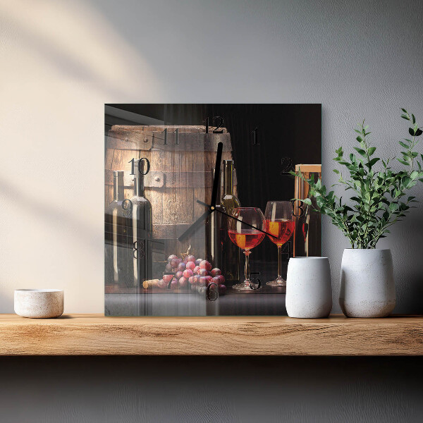 Reloj de vidrio Barril de vino