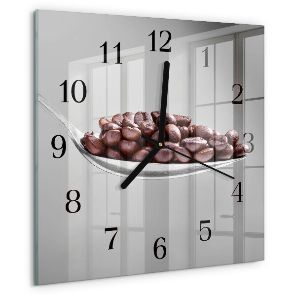 Reloj de vidrio Una cucharada de café