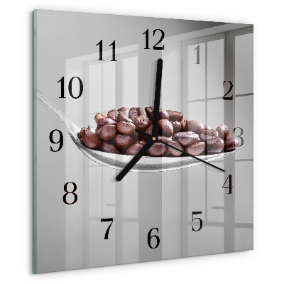 Reloj de vidrio Una cucharada de café