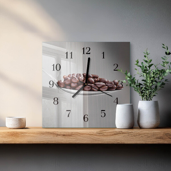Reloj de vidrio Una cucharada de café