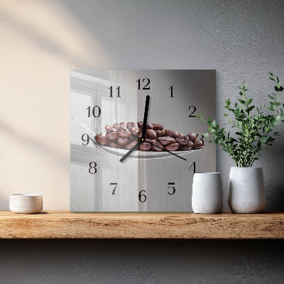 Reloj de vidrio Una cucharada de café