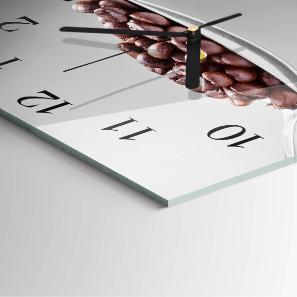 Reloj de vidrio Una cucharada de café