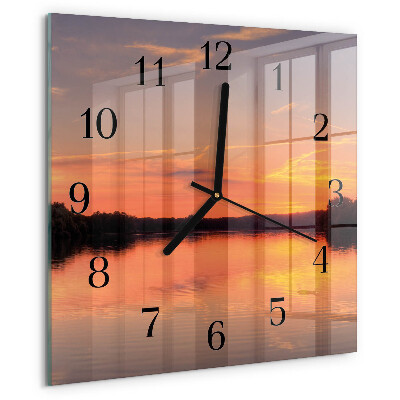 Reloj de vidrio Atardecer