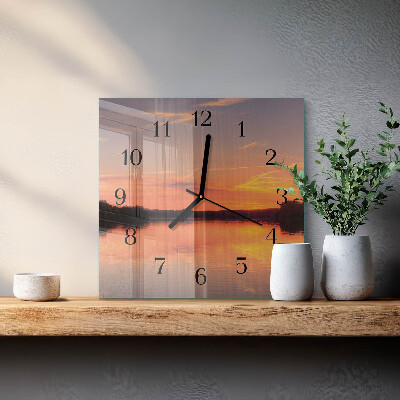 Reloj de vidrio Atardecer