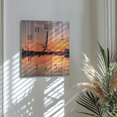 Reloj de vidrio Atardecer