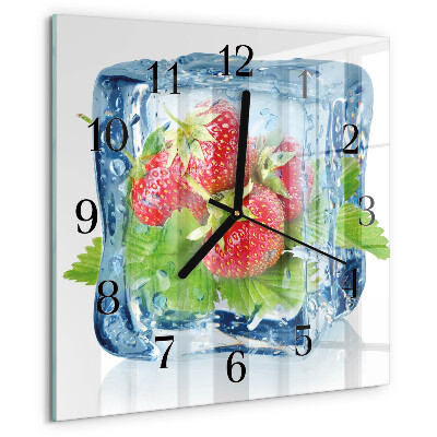 Reloj de vidrio Helado de fresa