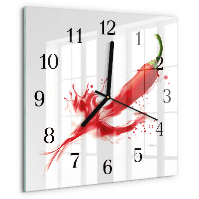 Reloj de vidrio Ají picante