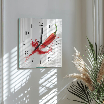 Reloj de vidrio Ají picante
