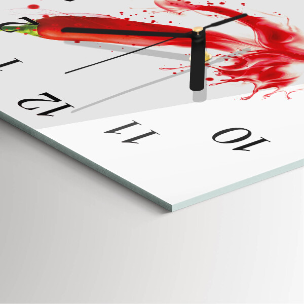 Reloj de vidrio Ají picante