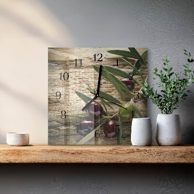 Reloj de vidrio Aceitunas