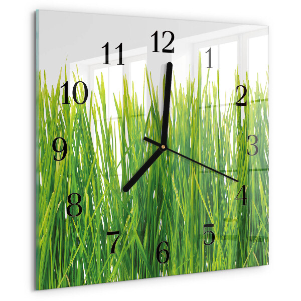 Reloj de vidrio Césped