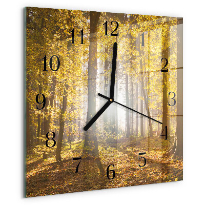 Reloj de vidrio Otoño en el bosque