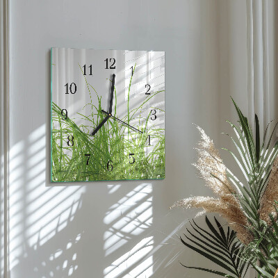 Reloj de vidrio Césped