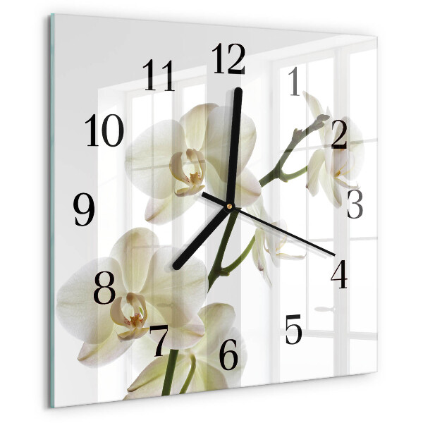 Reloj de vidrio Orquídea