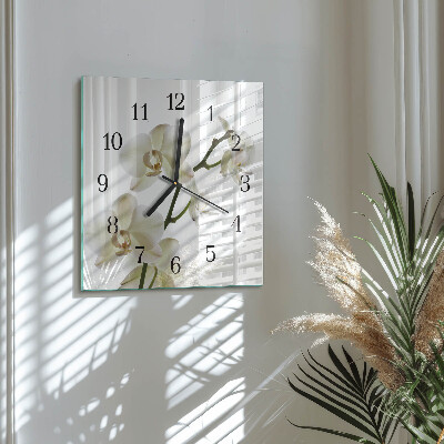 Reloj de vidrio Orquídea