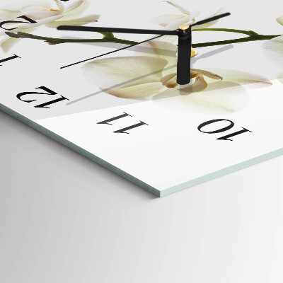 Reloj de vidrio Orquídea
