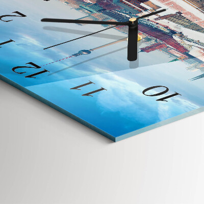 Reloj de vidrio Ciudad de invierno