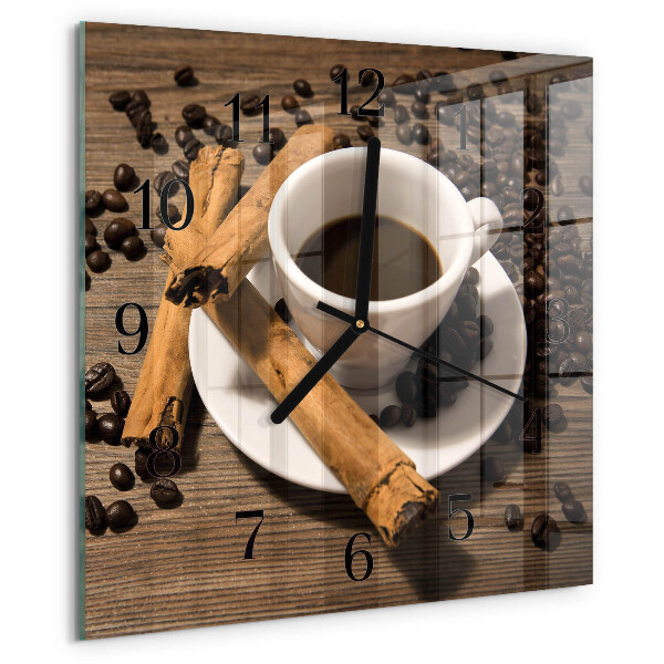 Reloj de vidrio Café con canela