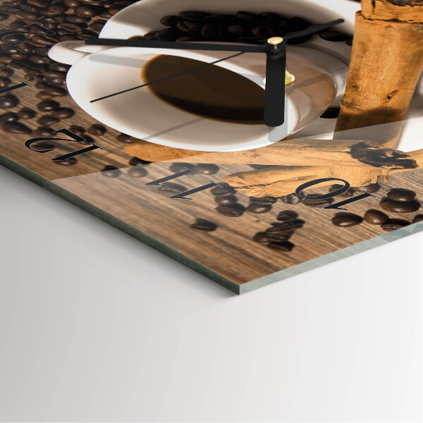 Reloj de vidrio Café con canela