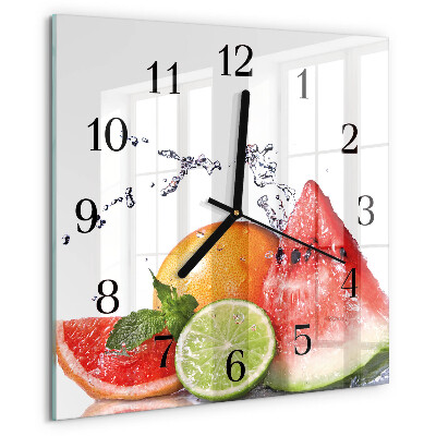 Reloj de vidrio Fruta