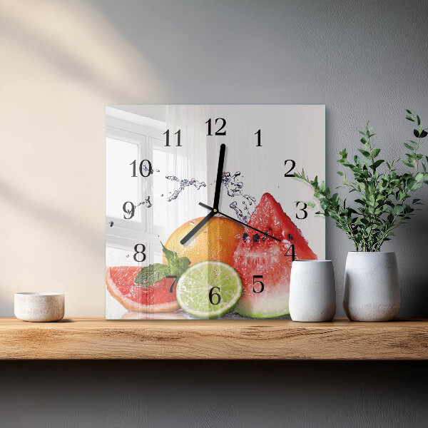 Reloj de vidrio Fruta