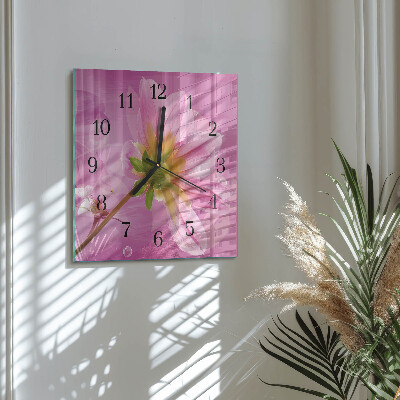 Reloj de vidrio Flor