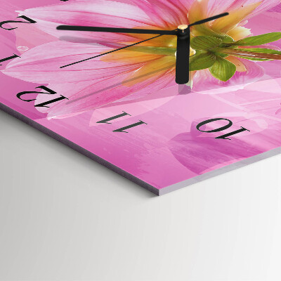 Reloj de vidrio Flor