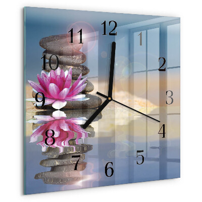 Reloj de vidrio Piedras de agua