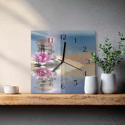 Reloj de vidrio Piedras de agua