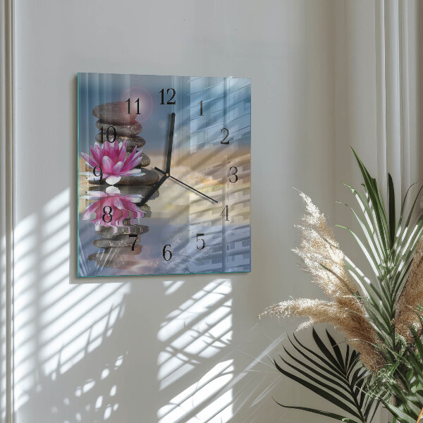 Reloj de vidrio Piedras de agua