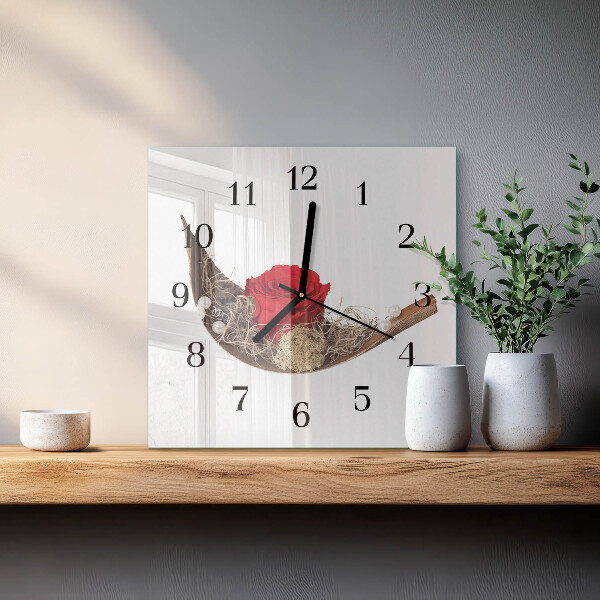 Reloj de vidrio Rosa