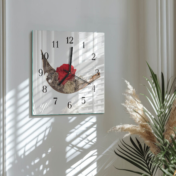 Reloj de vidrio Rosa