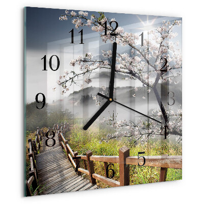 Reloj de vidrio Primavera