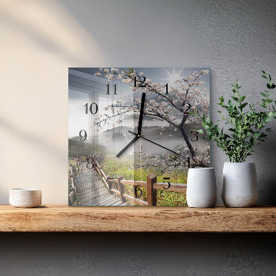 Reloj de vidrio Primavera