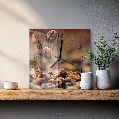 Reloj de vidrio Granos de café