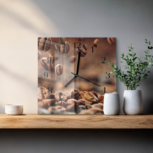 Reloj de vidrio Granos de café