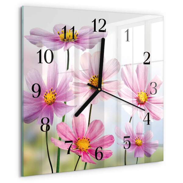 Reloj de vidrio Flores
