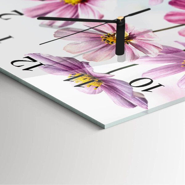 Reloj de vidrio Flores