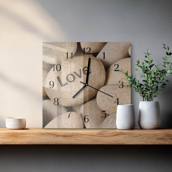 Reloj de vidrio Piedras