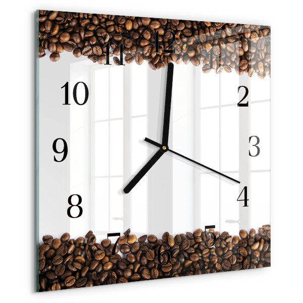 Reloj de vidrio Granos de café