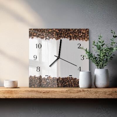 Reloj de vidrio Granos de café
