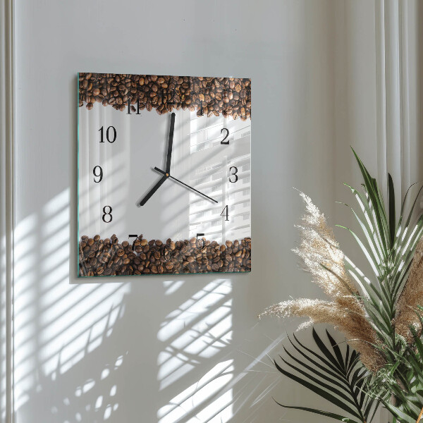 Reloj de vidrio Granos de café