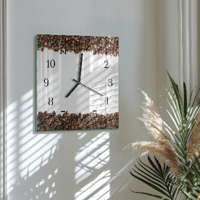 Reloj de vidrio Granos de café