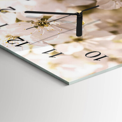 Reloj de vidrio Flores