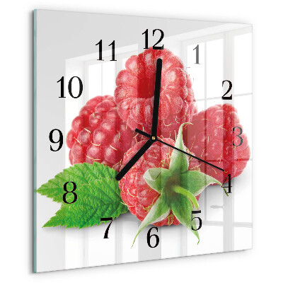 Reloj de vidrio Frambuesas
